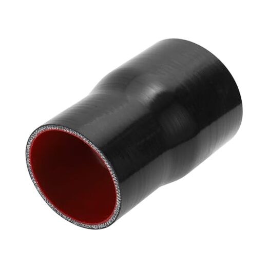 ID 3 to 3.5 Inch Silicone Reducer Straight 3 to 3.5″(76mm to 89mm)ID Black,Red