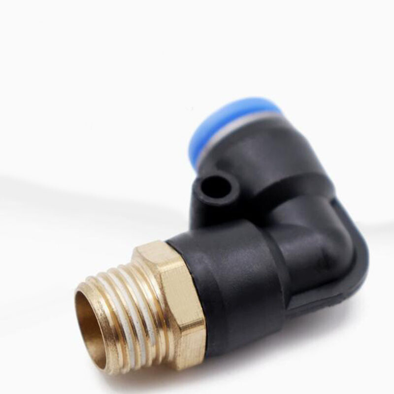 PL Pneumatic Trachea Quick Plug Plastic Connectors Threaded Elbow adapter 4-16mm