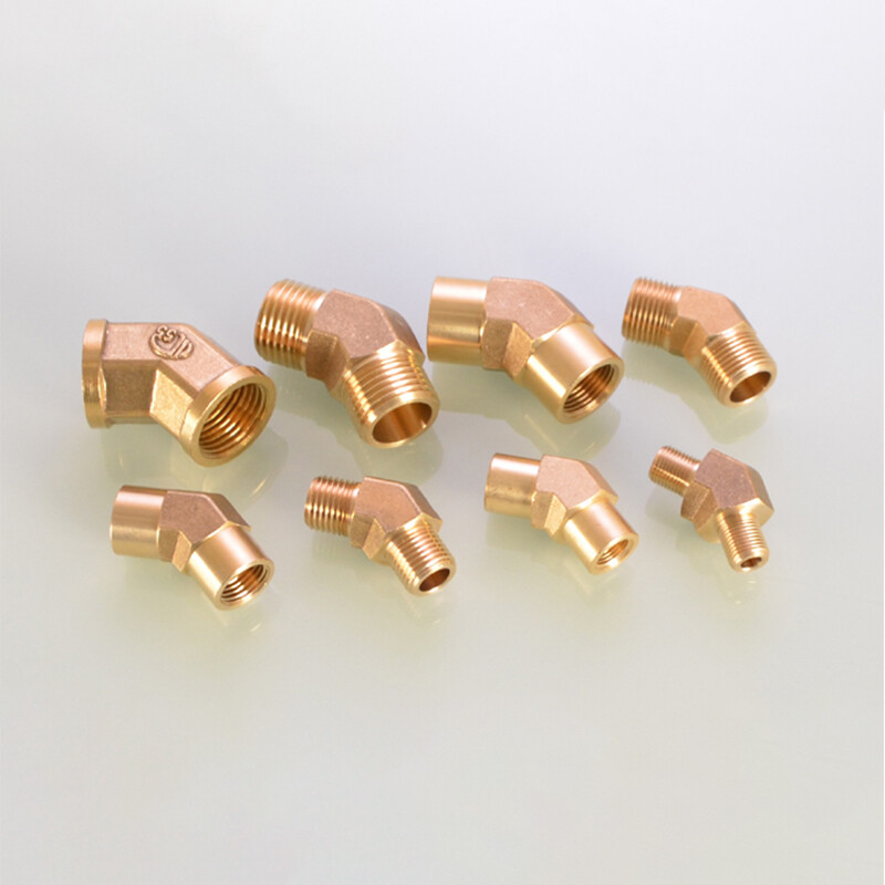 1/8″ 1/4″ 3/8″ 1/2″ BSP Male/Female Thread Brass Pipe Connector 45 Degree Elbow