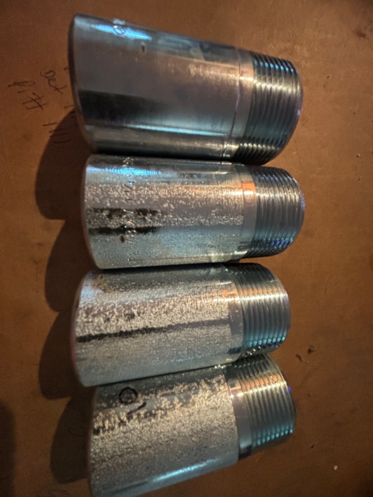 Set of 4 pcs 11/4” Plug Rounds Head Steel NPT WPB sp-95 USA made capitol mfg.