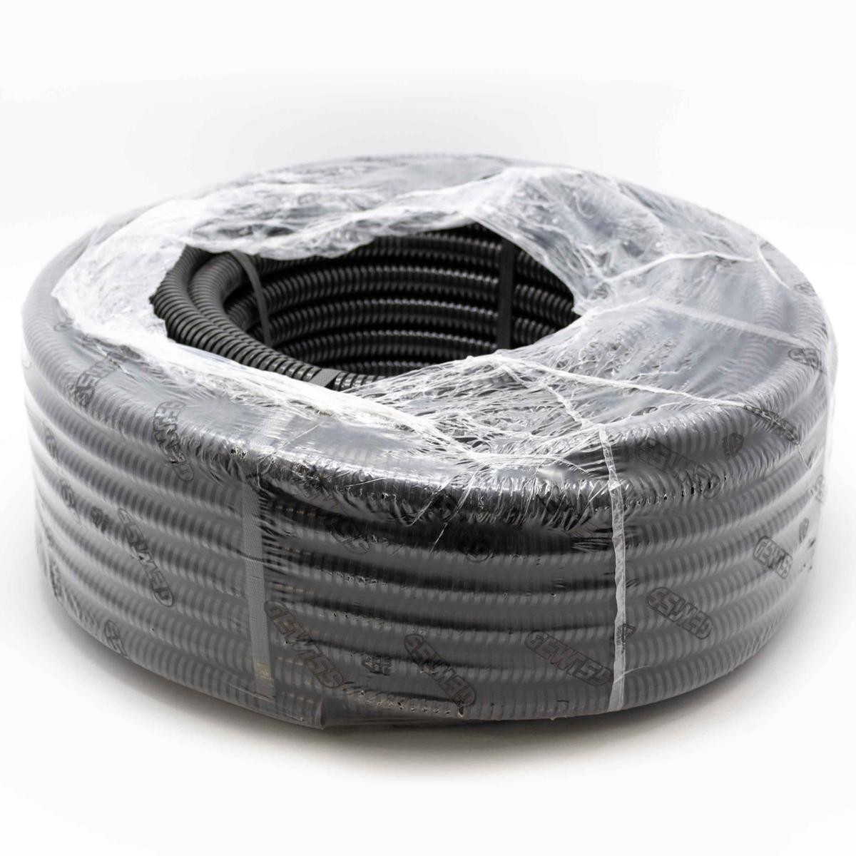 Gewiss Fk15 Corrugated Foldable Forassite Tube 50 Meters 25mm Black