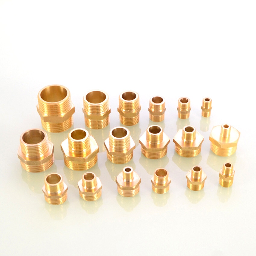BSP 1/8″ 1/4″ 3/8″ 1/2″ 3/4″ 1″ Brass Male Thread Connector Pipe Fitting Adapter