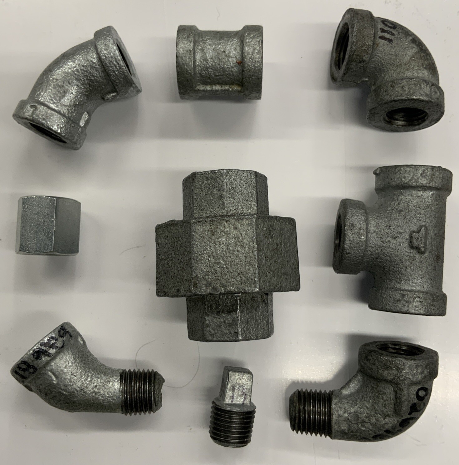 1/4” Assorted 150lb Malleable Galvanized Pipe Fittings