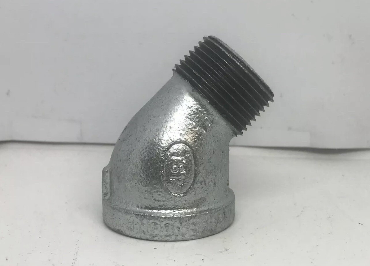 1″ Galvanized 45 Degree Street Elbow