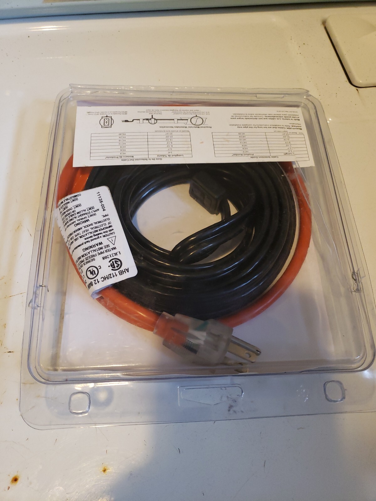 Frost King Electric Water Pipe Heat Cable (9-13 ft./2.7-4 M) HC12