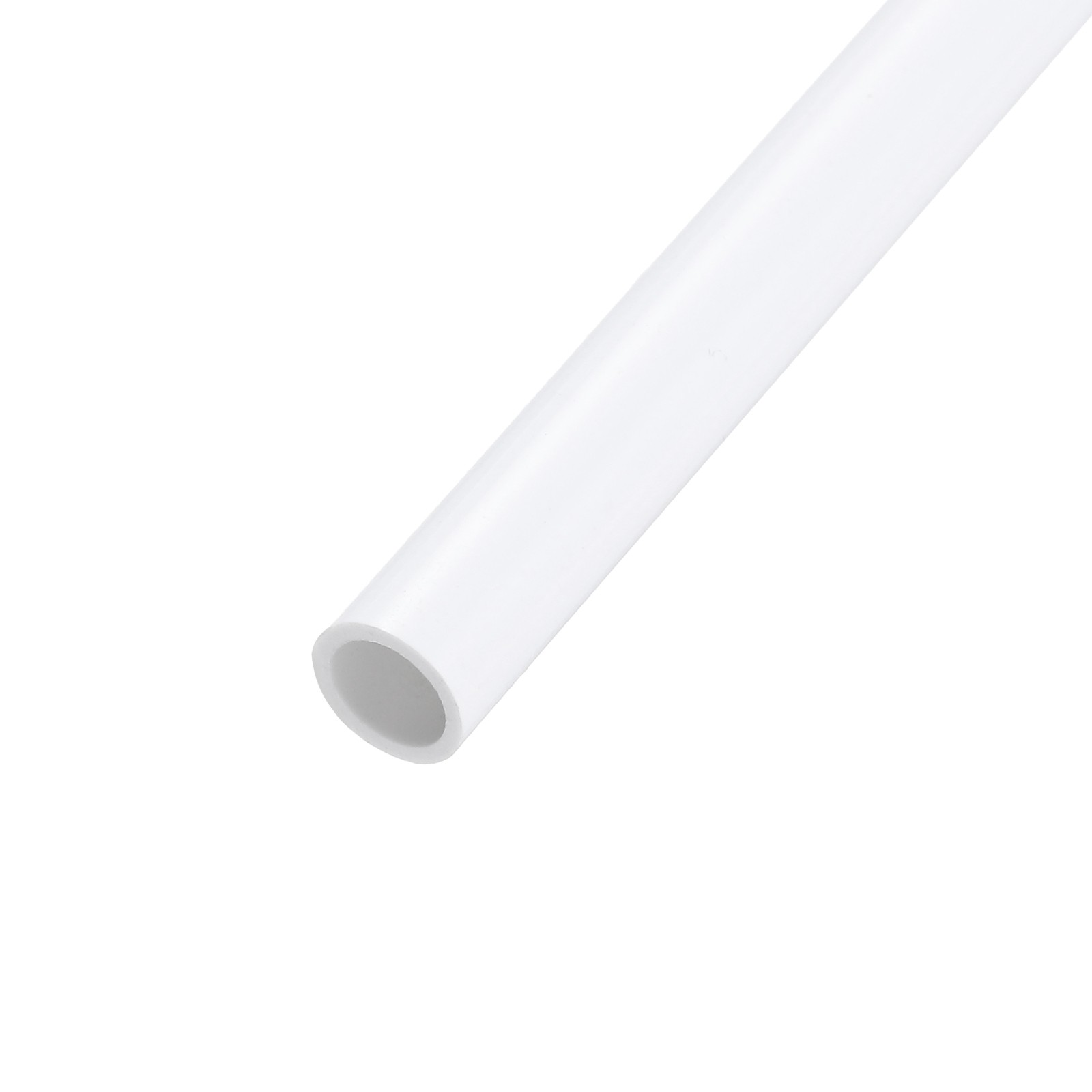 Rigid Round Pipe 6mm ID 8mm OD 500mm White High Impact