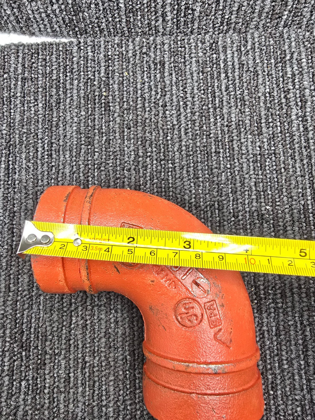 Victaulic 6/168.3 No.10 Style Grooved 90° Elbow Ductile Iron 6.5″ Diameter