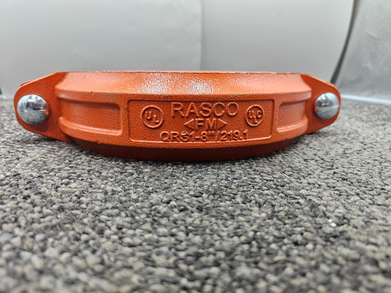 Rasco QRS1-8″ / 219.1 Push-On Grooved Pipe Coupling Heavy Duty Orange