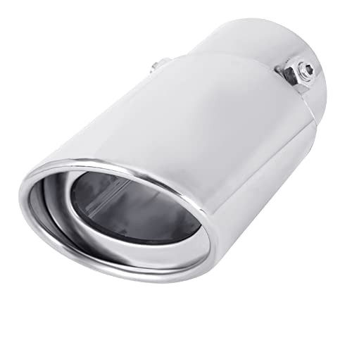 Adjustable 1.75-2.75 Inch Inlet Exhaust Tips, 3.5″ Oval Outlet, Straight-Large