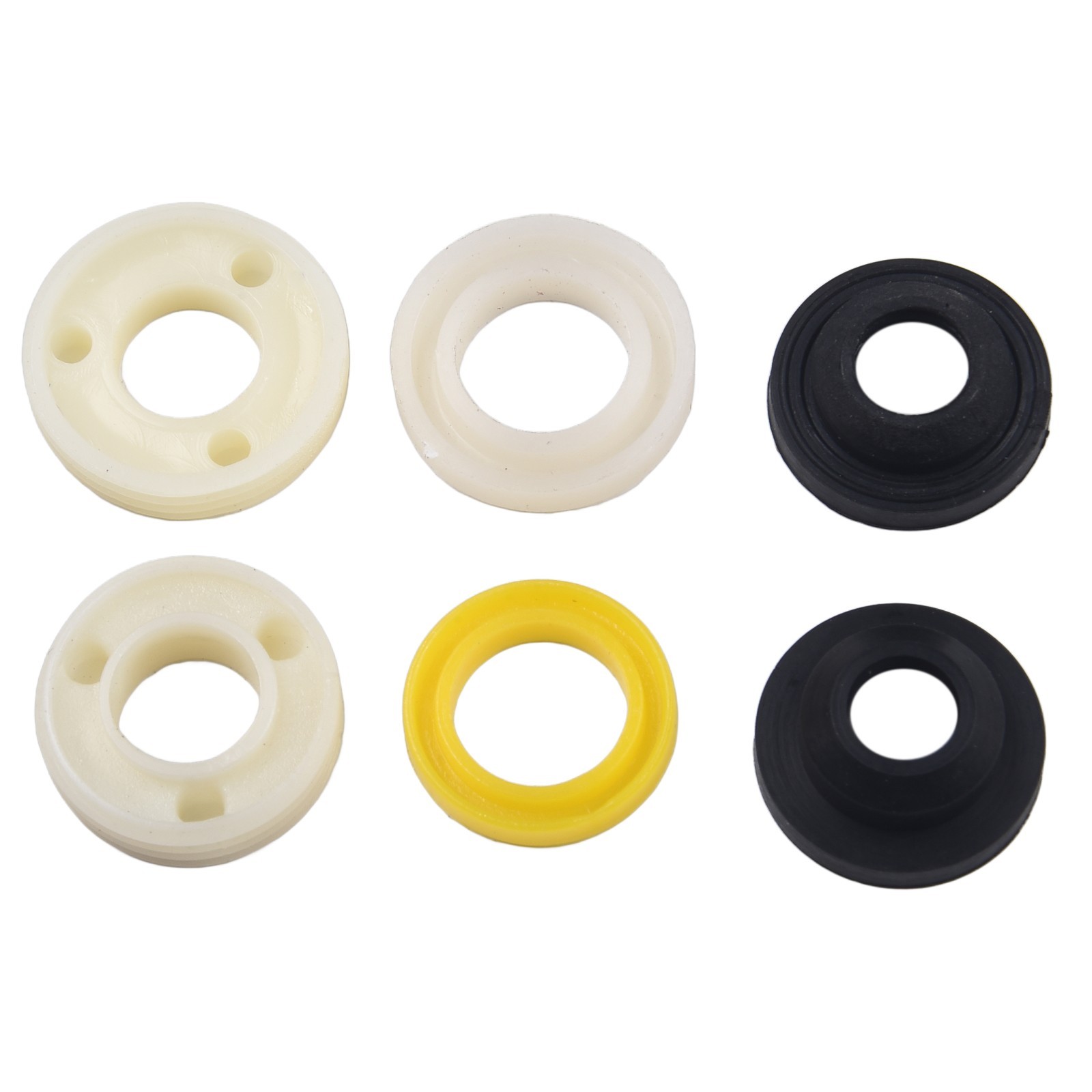 Secure Your Bathroom Set of 6 Nonslip Fixings for Seat with Rubber Gasket