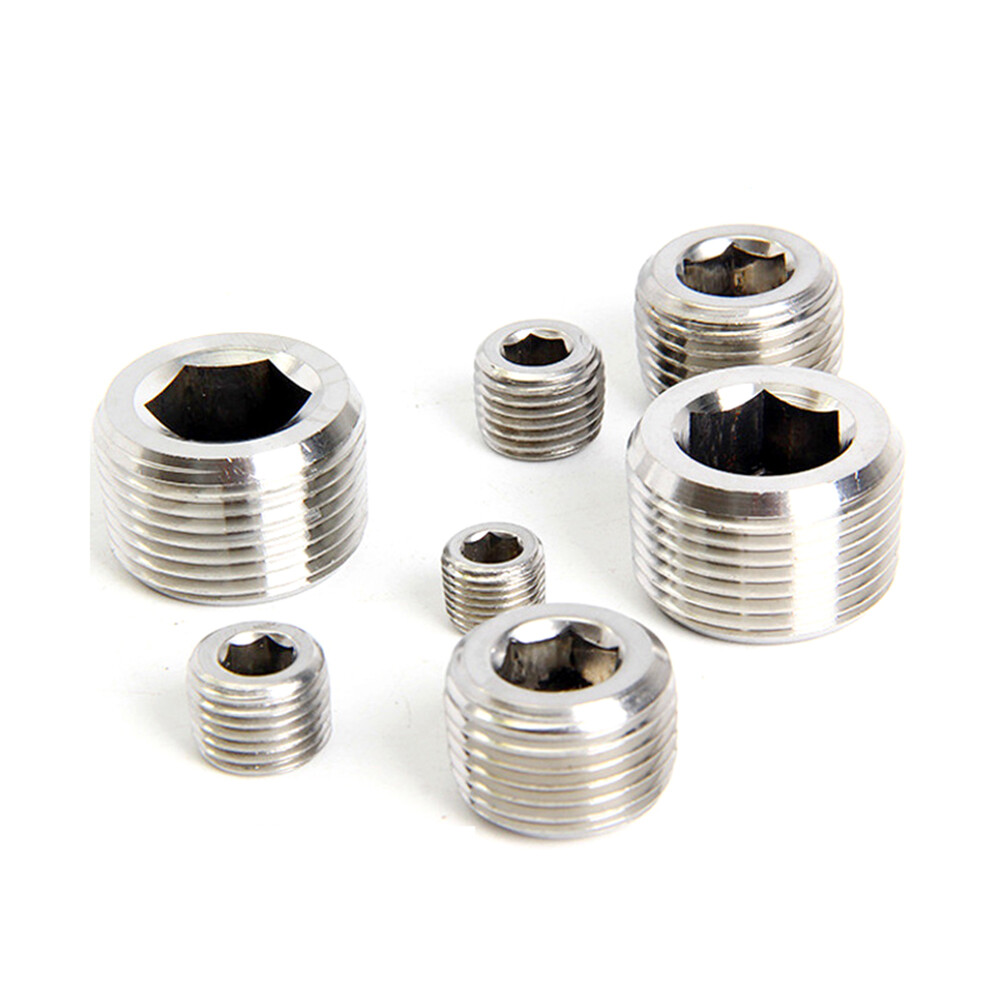 M5 1/8″ 1/4″ 3/8″ 1/2 Female Pipe Countersunk Plug Iron Internal Hex Head Socket