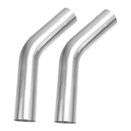 Exhaust 45 Degree Tube OD – 2 Pack – 2.5″ Stainless Steel – 2pcs