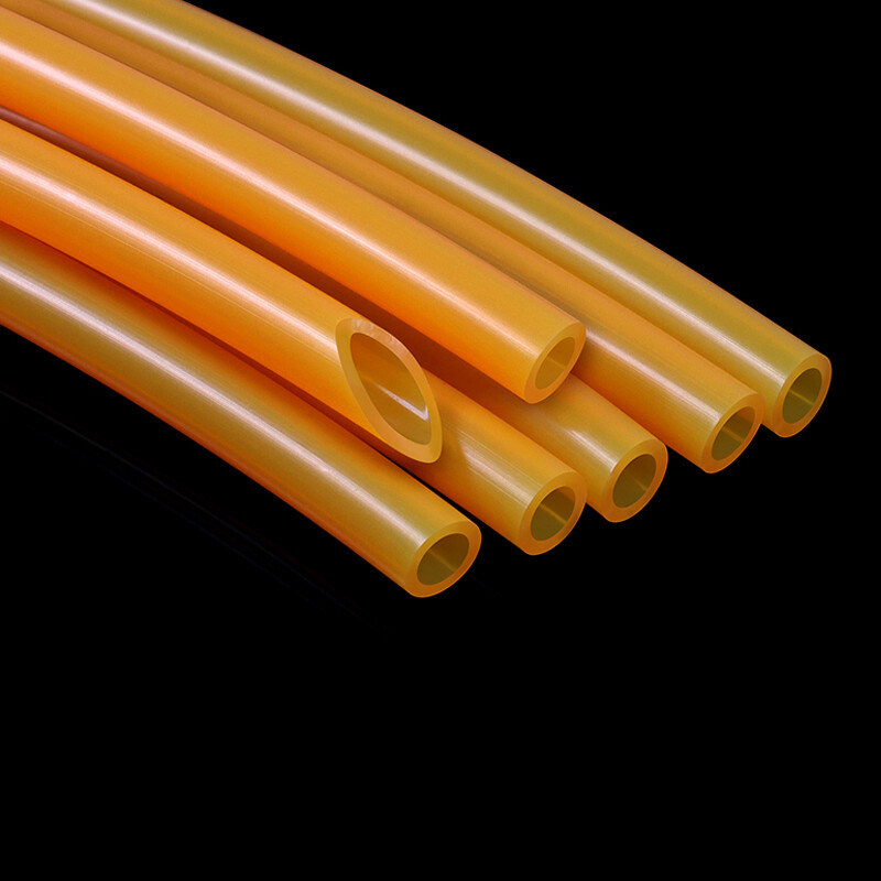 Orange Silicone Tube Food Grade Beer Milk Flexible Hose Pipe Soft Rubber 4mm-6mm
