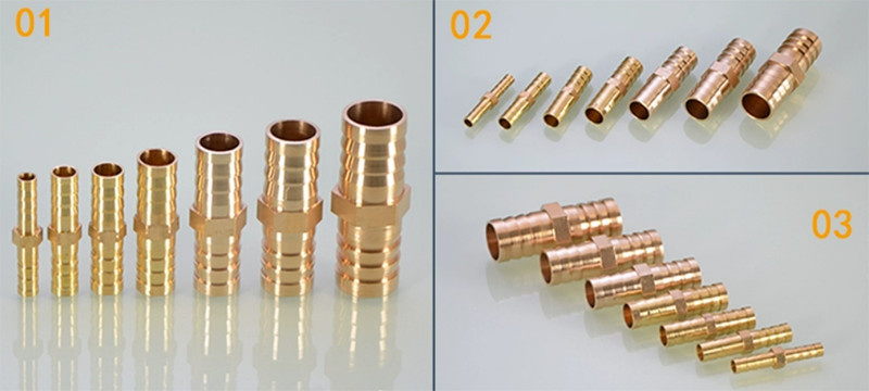 Brass Pipe Fitting Brass Barbed Hose Joiner Splitter Connector Various Type