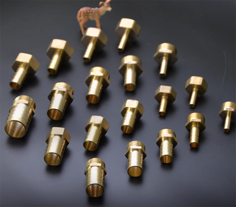 BSP Male/Female Thread Fitting x Barb Hose Tail End Connector For Air Fuel Brass