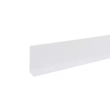 Wall Base Molding, 120 Ft L, White, 820N79