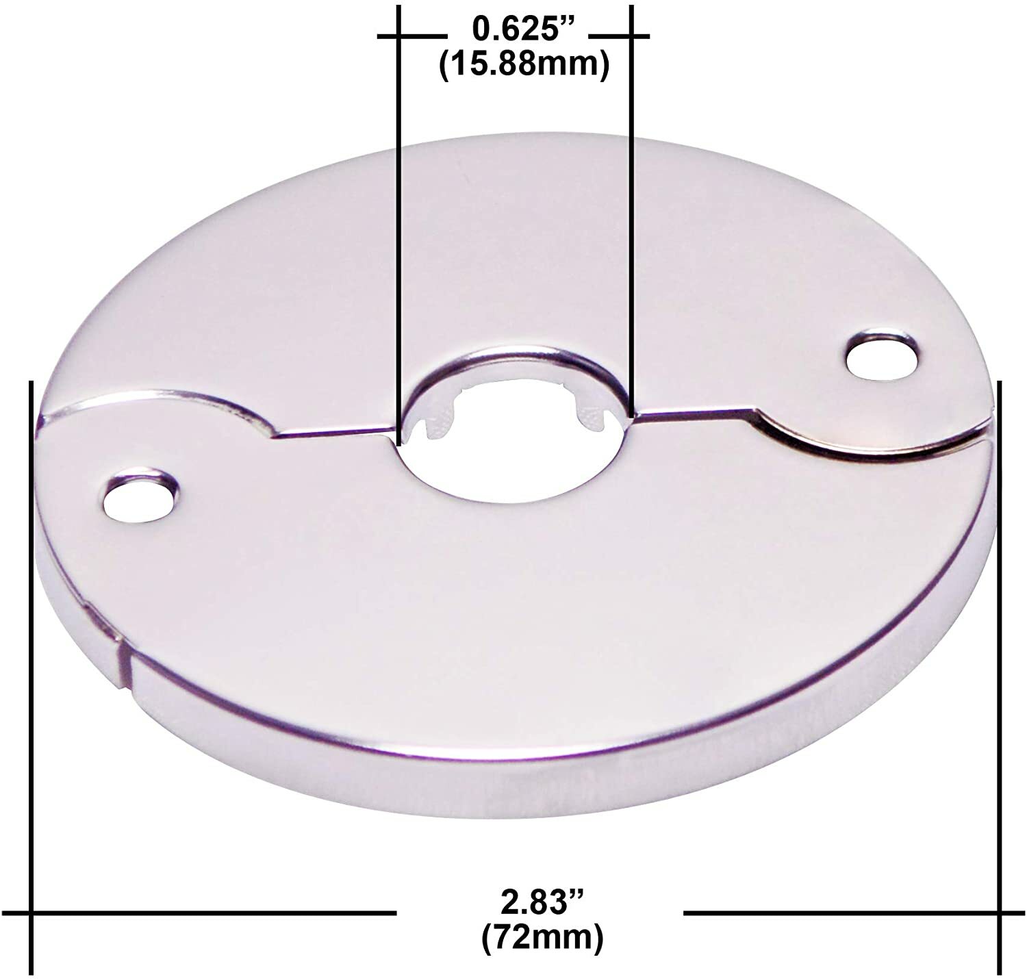 Floor and Ceiling Plate Cover Split Flange Replacement and Repair Kit, pack of 6