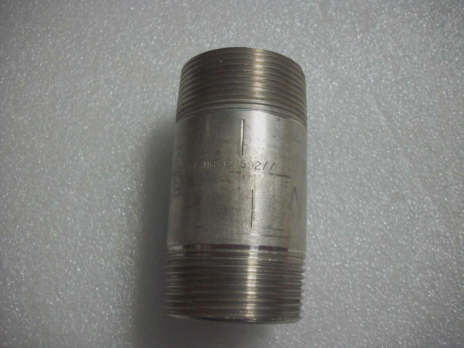 (2) pcs. 1-1/2″ Mnpt X 3-1/2″ Stainless Steel Pipe Nipples 304 and M316 Sch 40