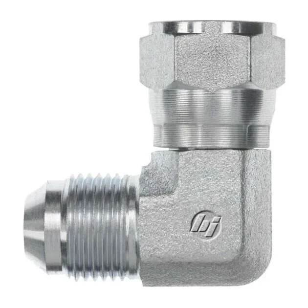 2 pc) Various Size of 6500-FG 90 Degree Elbow 37° JIC Flare Male x Female Swivel