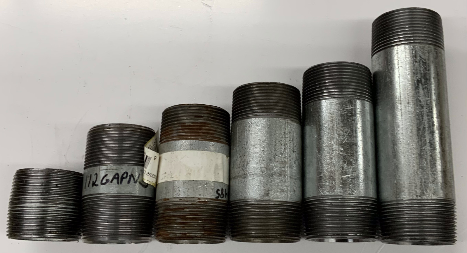 1-1/2″ Galvanized Pipe Nipple NPT Threaded Both Ends