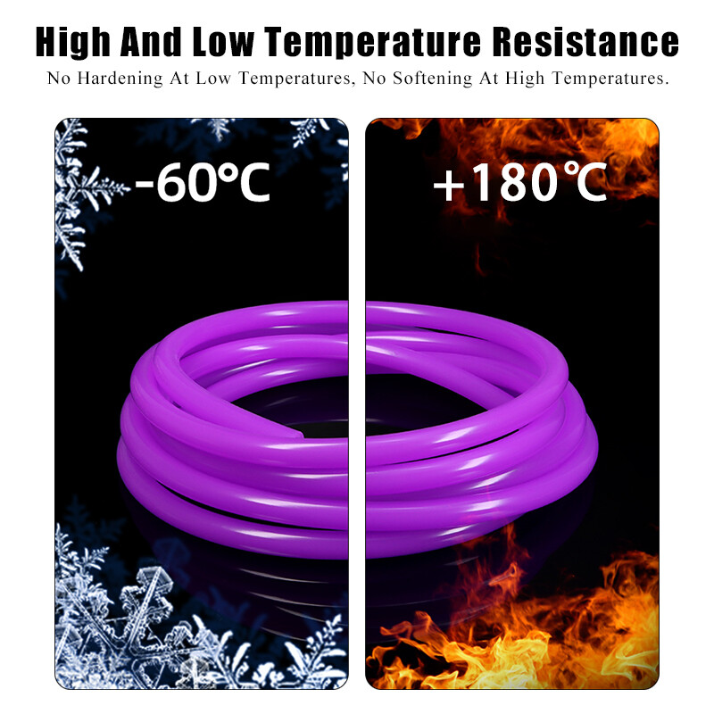 Purple Silicone Tube Food Grade Beer Milk Flexible Hose Pipe Soft Rubber 2mm-6mm