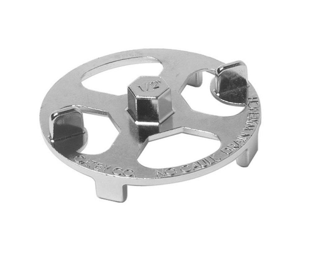 Oatey 42239 Shower Drain Wrench 5″ Polished Brass No-Calk