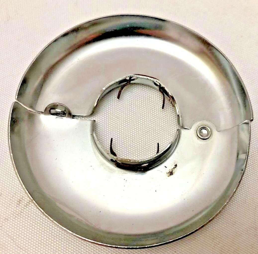 LOT OF 5 1” IPS Pipe Escutcheon Split (Chrome) Pipes