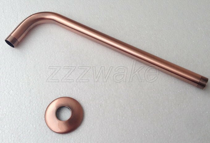 Antique Red Copper Shower Arm for Wall mounted Shower Head Fixed Pipe Zsh100