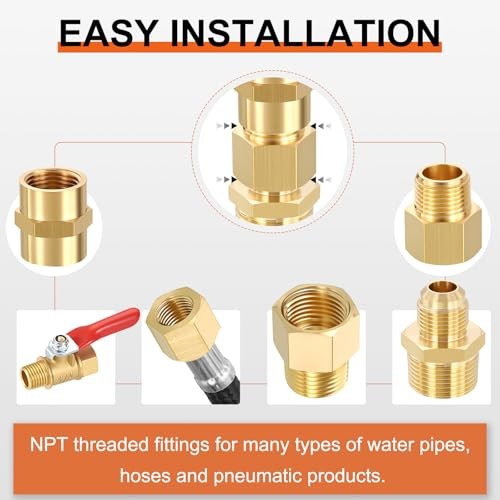Pack Male to Male Adapter, 3/4″ MNPT x 3/8″ 3/4″ Male NPT to 3/8″ Male Flare 1