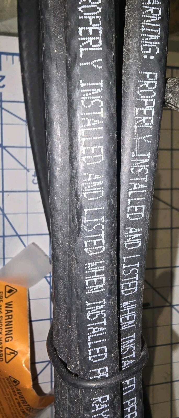 TYCO~ Raychem Gardian 18 ft Heating Cable W51-18P, 108-144 Watts, Freeze Protect