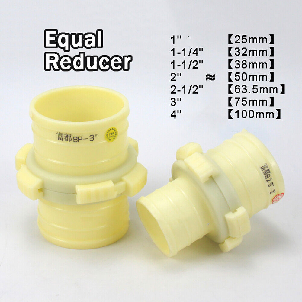 Plastic Hose Quick Connector Adapter With Clamp Snap Garden Hose Pipe Fitting