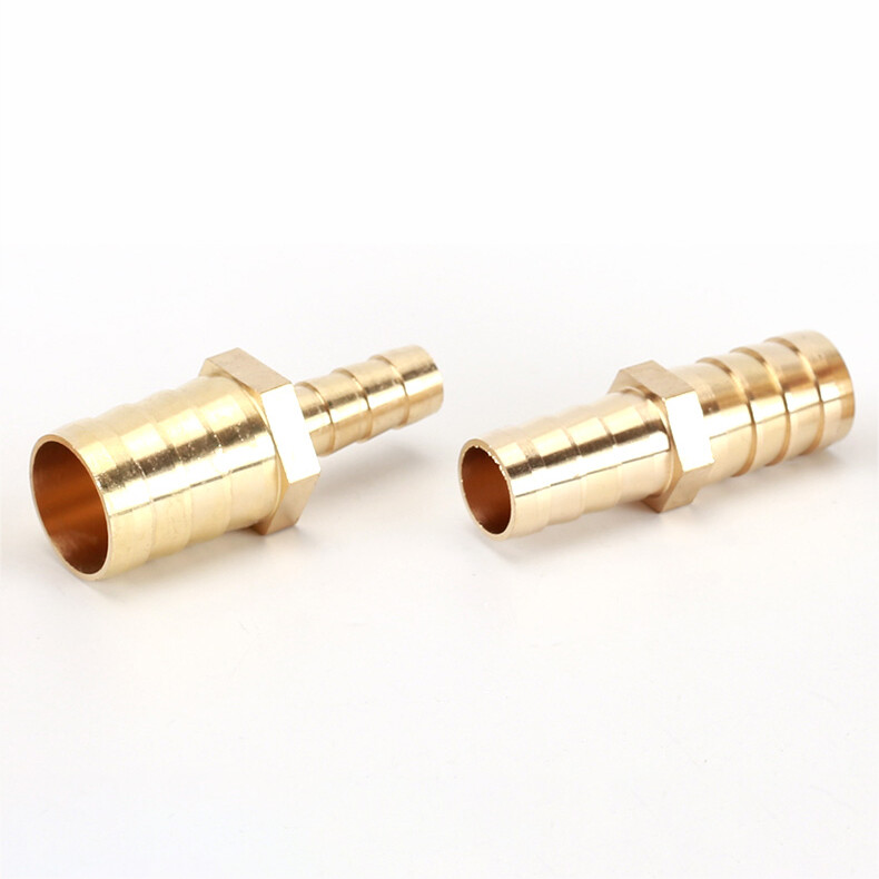 4-20mm Hose Tail Joiner Tubing Connector Brass Pipe Fitting For Air, Water, Fuel
