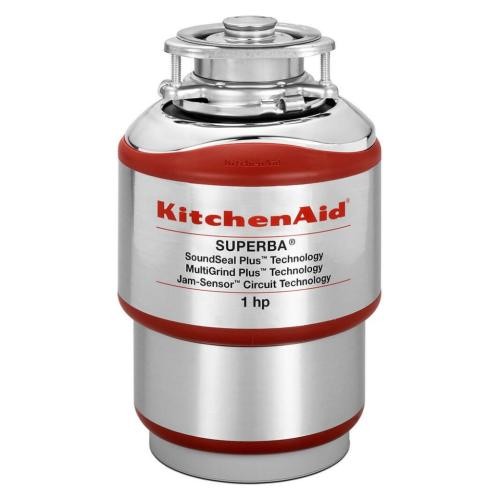 Whirlpool W10156762 1 HP Waste Disposal, Stainless Steel, 1″ NPT