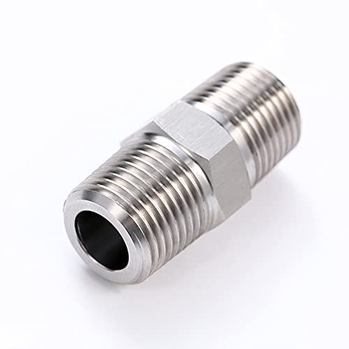 1/2″ Male to 1/2″ Male NPT 1/2″ X 1/2″ NPT( O.D x O.D: 3/4″ x 3/4″ ) Packof5