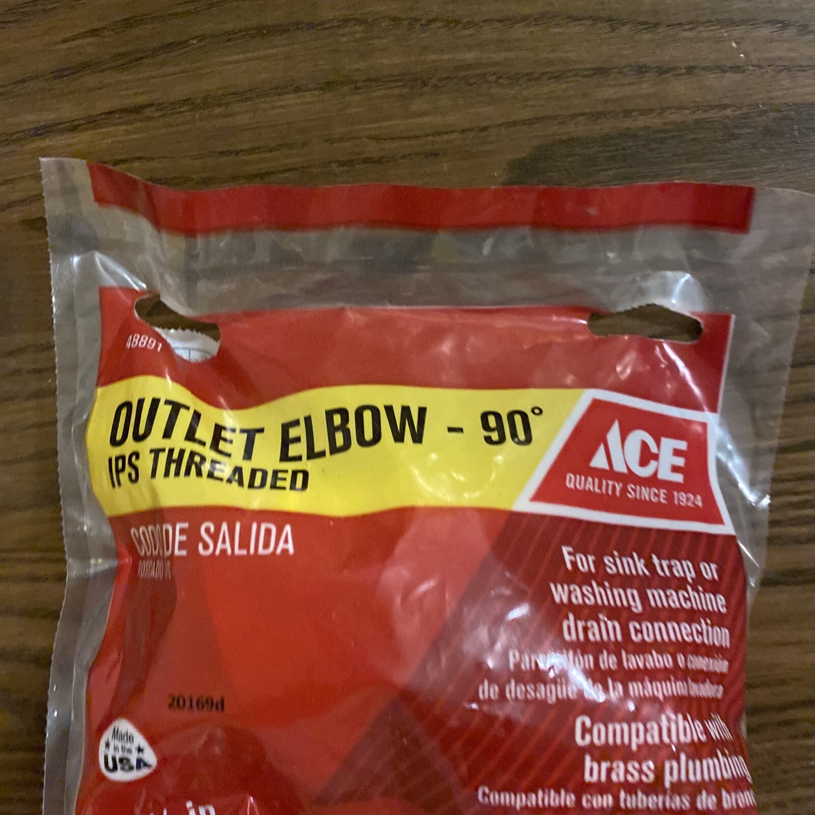 Ace Hardware 1-1/2” IPS Threaded Outlet 90 Elbow sink or washing machine drain