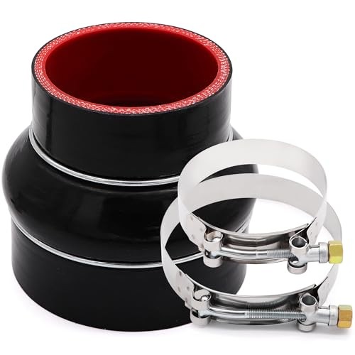 High Performance Straight Silicone Hump Coupler Reducer ID 3 to 4 Inch 4 ID3-4″