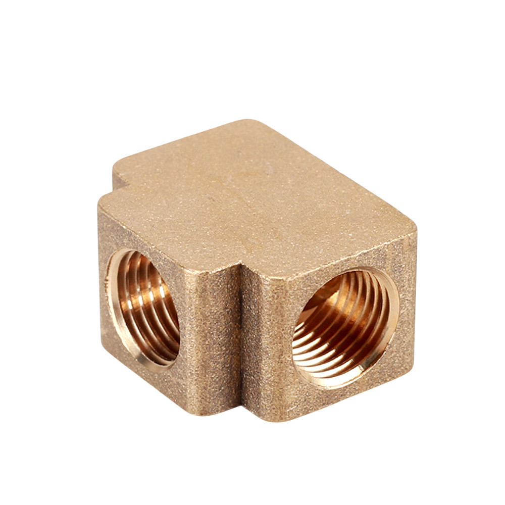 1/8″ 1/4″ 3/8″ BSP Female Brass Tee 3 Ways / Cross 4 Ways Pipe Fitting Connector