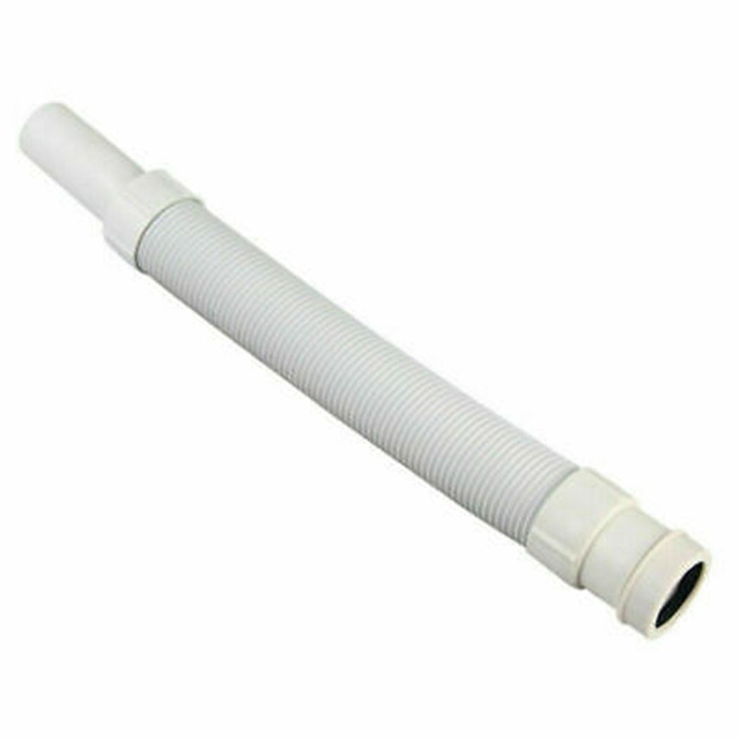 Flexible Plastic Basin Sink Waste Pipe Trap 36~80CM Bathroom Kitchen Syphon -UK