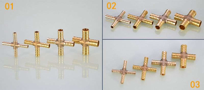 Brass Pipe Fitting Brass Barbed Hose Joiner Splitter Connector Various Type