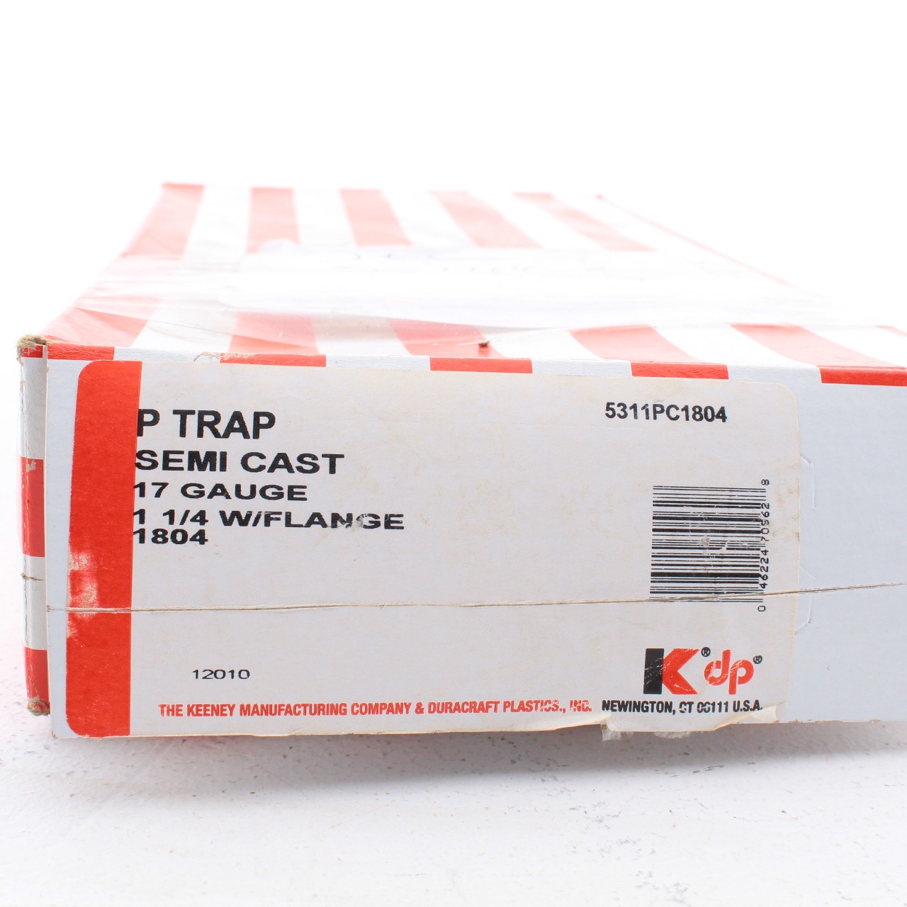 Keeney 5311PC1804 Semi Cast P-Trap 17ga 1.25″ x 1.5″ w/ Flange 11.75″ Slip-Joint