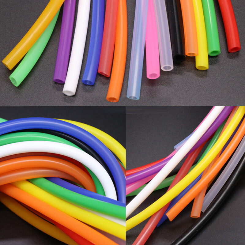 ID 5mm-10mm Colourful Silicone Tube Food Grade Soft Hose Pipe Flexible Tubing