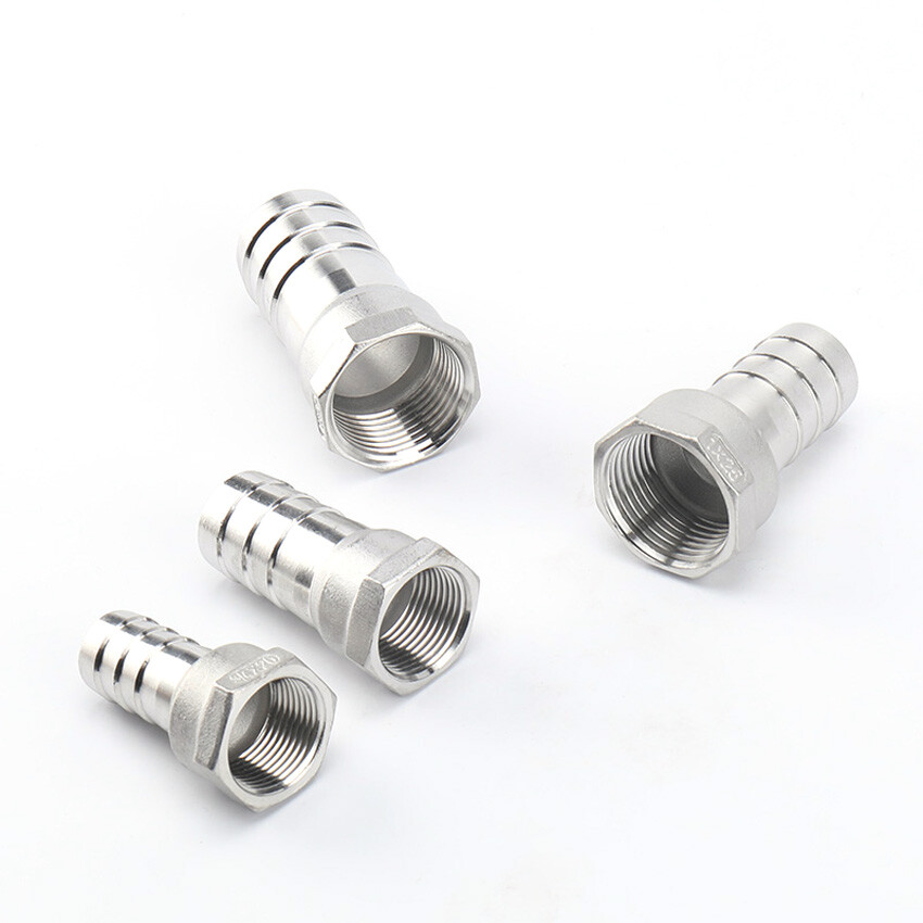 BSP 1/4″-2″ Female Thread Fitting x Barb Hose Tail End Connector Stainless Steel