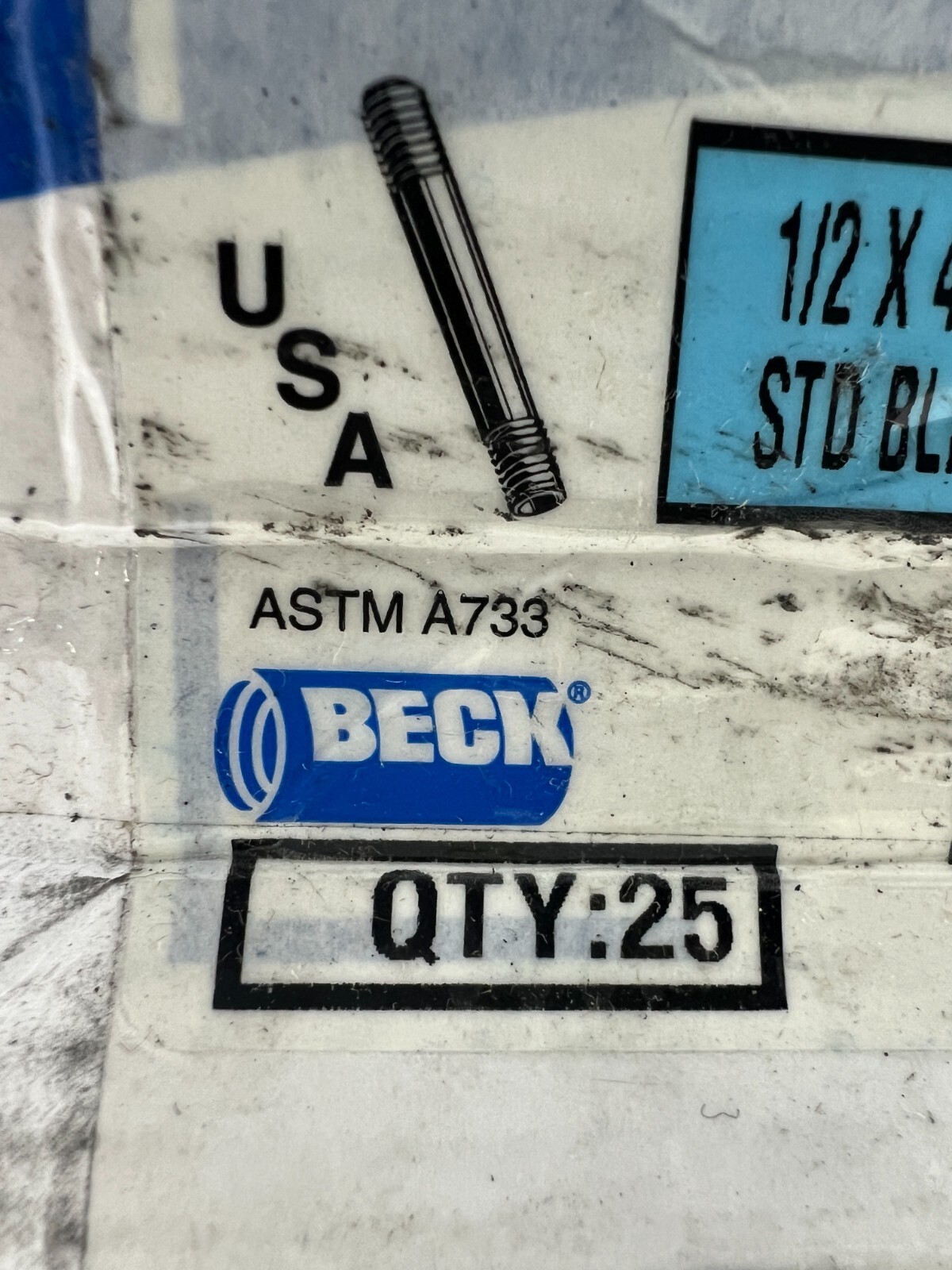 (QTY 25) Beck 0330015603 1/2″ X 4″ Black Pipe Nipple Sch 40 *FAST SHIPPING*