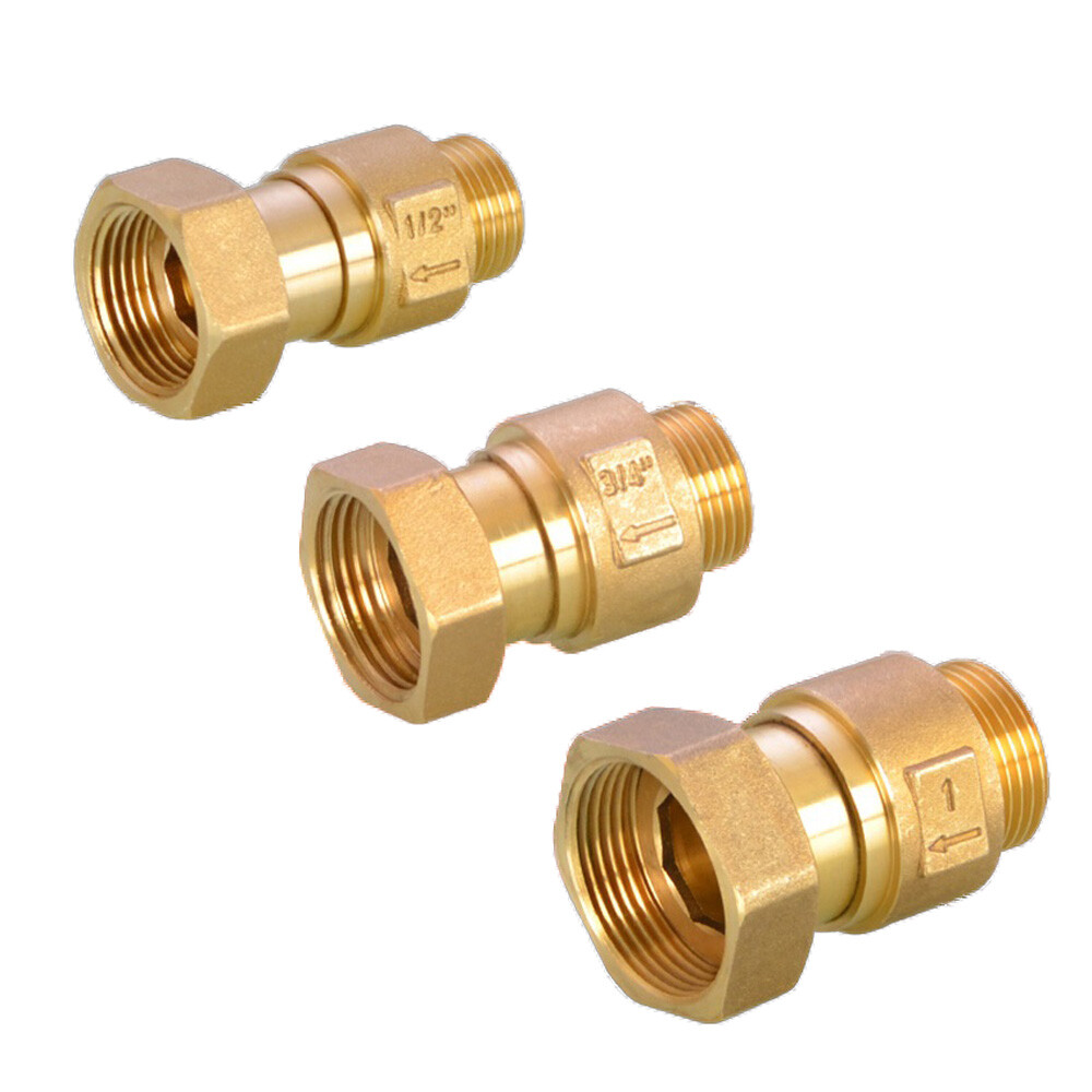 Brass Check Valve BSP Male To Female Thread Non-return Valves for Water Meter