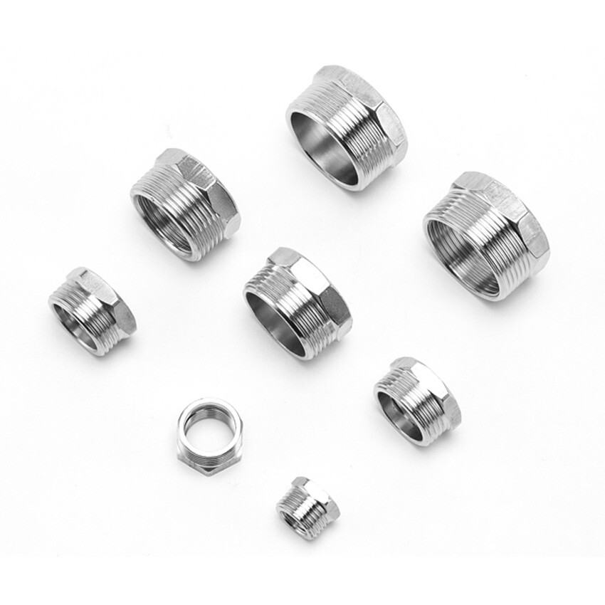 1/4″-2″ BSP Male Female Stainless Steel Pipe Fittings Reducing Adapter Connector