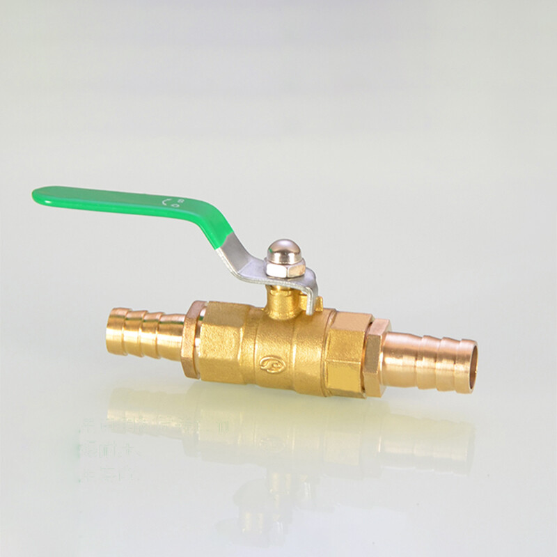 Brass Ball Valve Male Female Thread Hose Barb Water/Air Gas Fuel Line Shut-off