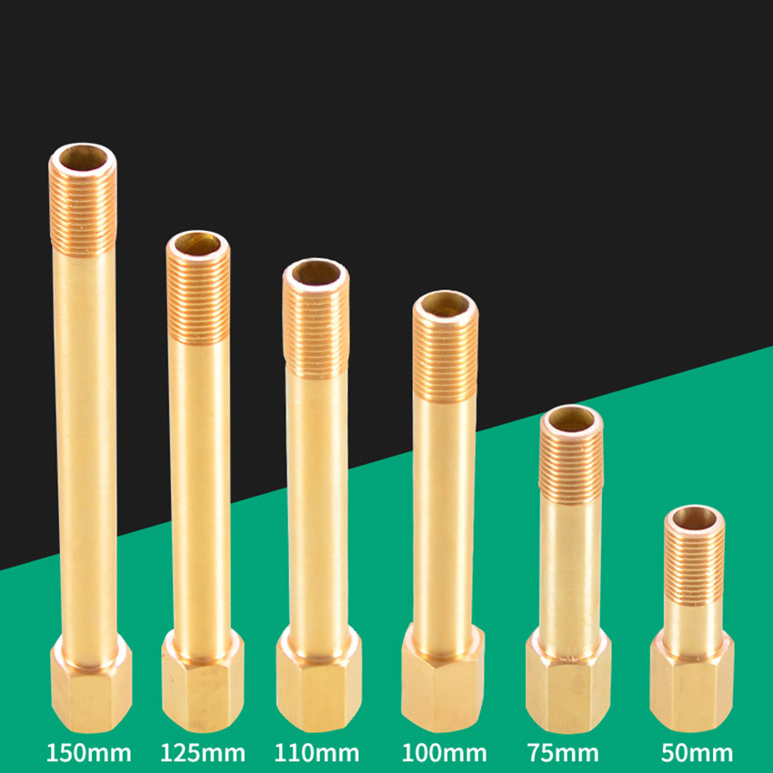 BSP Male To Female Brass Tap Thread Extension Connectors Adapters 1/8″ 1/4″ 3/8″