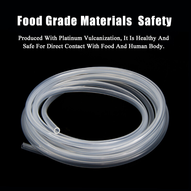 Clear Silicone Tube Rubber Pipe Beer Milk Water Soft Hose ID 0.5-50mm Food Grade