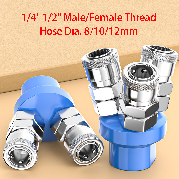 2/3 Way Pneumatic Fitting Male/Female Thread Air Hose Tube Manifold Connector