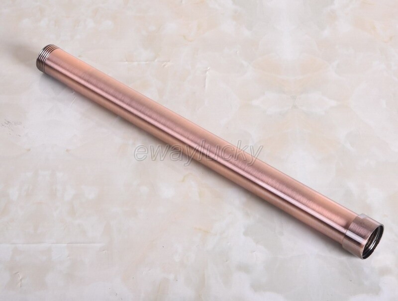 Antique Red Copper Extension Tube Pipe Rod For Rain Shower Faucet Set wba702